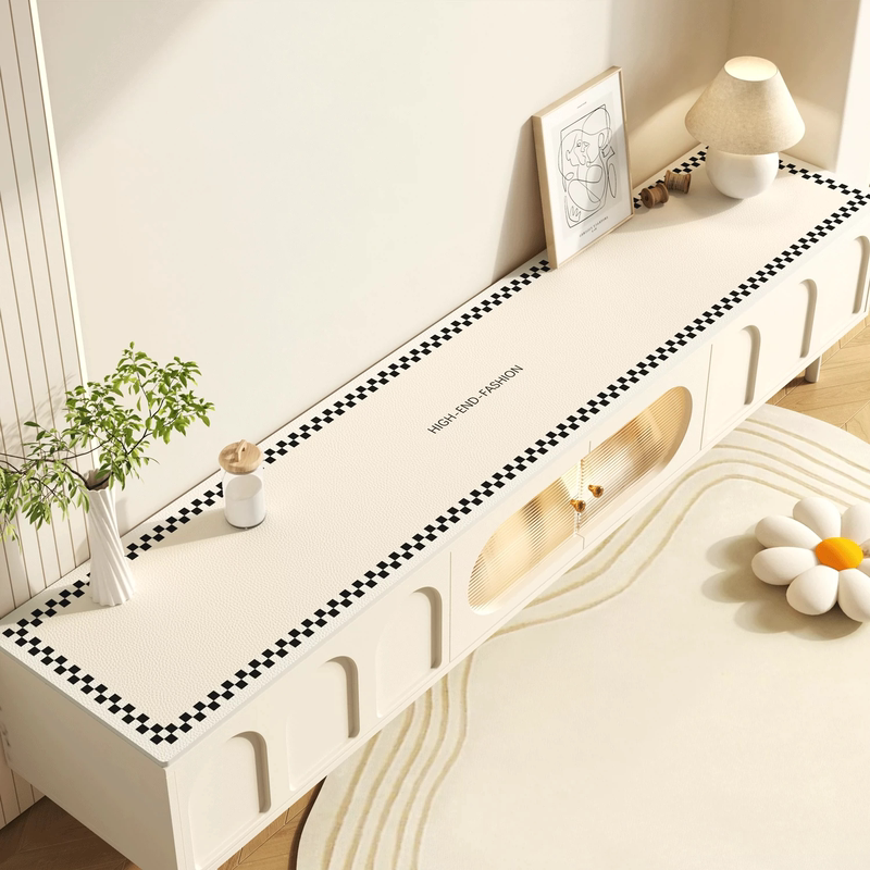 Table Mat, Tv Cabinet Tablecloth, Light Luxury and High-End Feel, ins Style Sideboard, No-Wash Waterproof and Oil-Proof Countertop Protection Mat Table Mat, Tv Cabinet Tablecloth, Light Luxury and High-End Feel, ins Style Sideboard, No-Wash Waterproof and Oil-Proof Countertop Protection Mat