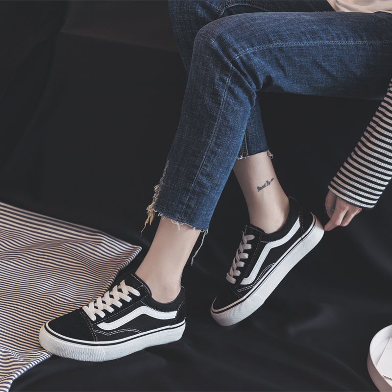 Giày vải nữ mùa đông 2018 mới dành cho học sinh phiên bản Hàn Quốc cộng với giày cotton nhung giầy nữ cao cấp