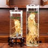 Food-grade glass wine bottle for household use of high-end ginseng medicinal materials, special wine glass bottle with faucet sealed container