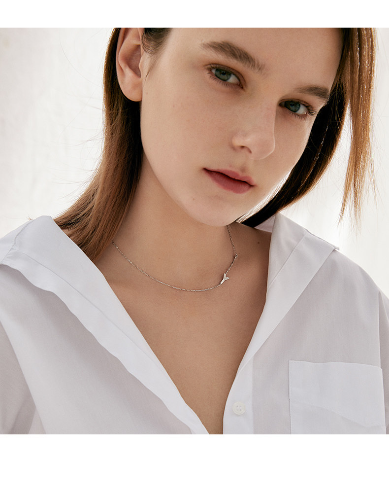 周大生旗下 Design Circles 设界 S925银项链锆石斜戴字母链 双重优惠折后￥119包邮 多款可选