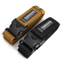 Training belt Tactical belt Male security belt Multi-function belt Special battle outdoor canvas tactical quick pull belt