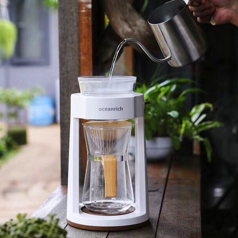 Japan Oceanrich analog hand punch automatic drip coffee machine Household rotary automatic coffee machine