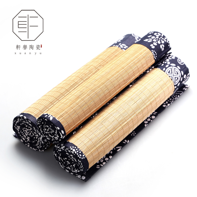 Hin ceramic | reputation Japanese zen art bamboo mat bamboo tea with tea table flag shade tea tea tray mat tea accessories