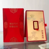 Новая золотая фольга благословение небольшие золотые бары памятные валютные кирпичные бокс -сет банк продает подарки сбора страховых мероприятий подарки