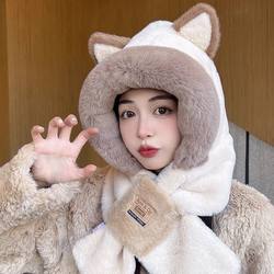 겨울 따뜻하고 귀여운 자전거 타는 방 방향 스카프