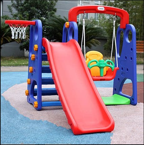 Children Indoor Interior Thickening Mini-sized Swing Set Slides Kindergarten Outdoor Toy Kid Birthday Present