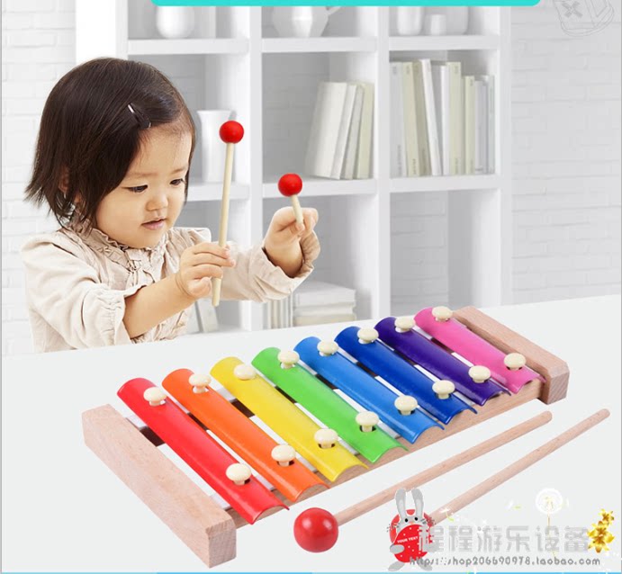 Octaonic Order Percussion 1-2-3-year-old baby Early lessons intellect toy Knocks the xyloist Early to teach musical instruments