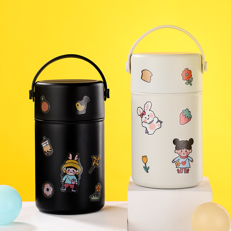 Insulated bucket soup pot household office worker portable small rice bucket student take out lunch box high pot large capacity stew beaker