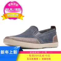 Ruilian Clarks vui vẻ mùa thu giản dị giày nam đế thấp giày sneaker nam chính hãng