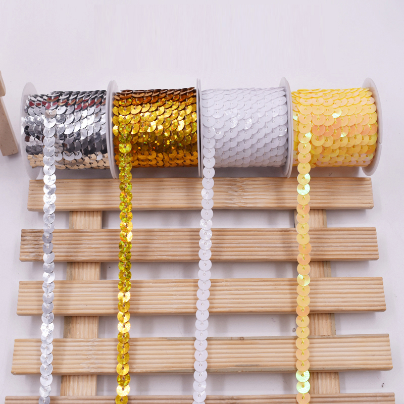 New Product Launch Stage Performance Supplies and Accessories Handmade Sequin Lace Trim Multi-Color 1 Piece 4m Length