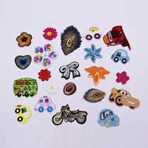 New Pint Clothes Performance Small Flowers Car Sequin Patches Flower Peacock Eye Motorcycle Bow Tie 1007 Bronzed Flowers