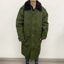 350203 down large coat male lady Tohoku Juno green cotton large coat mens winter anti-chill thickening medium length