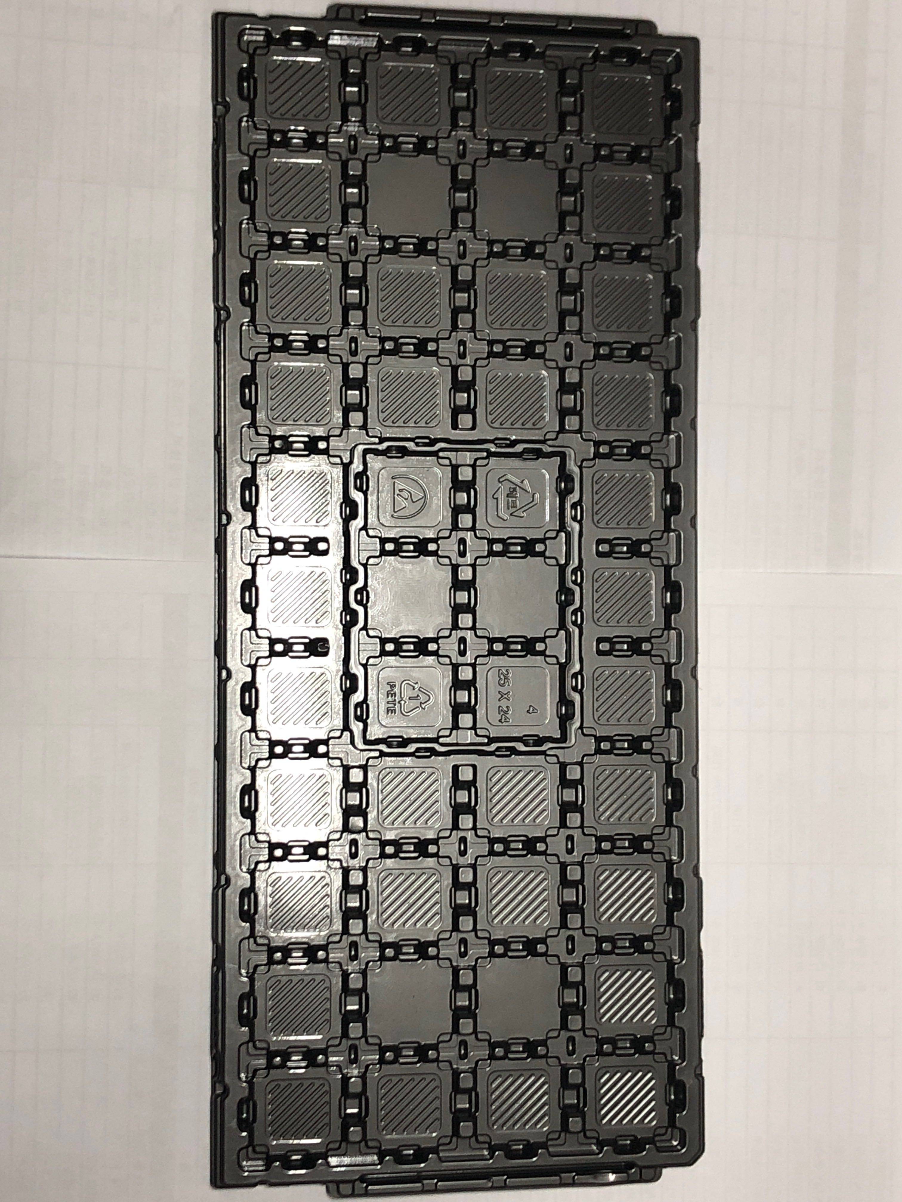 CPU tray 24*25 IC tray anti-static high temperature resistant CPU tray CPU packaging tray BGA24*25