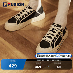 FILA FUSION canvas shoes men's slip-on summer breathable shoes sneakers casual shoes ເກີບກິລາ