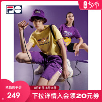 FILA FUSION FILA couple men and women short-sleeved T-shirt summer new sports fashion logo colorful tide T-shirt
