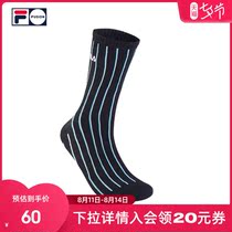 FILA FUSION FILA tide brand mens mid-waist socks spring and summer new fashion striped street personality sports socks