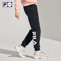 FILA FUSION FILA TIDE brand womens knitted trousers 2021 spring new sports street tide drawstring pants