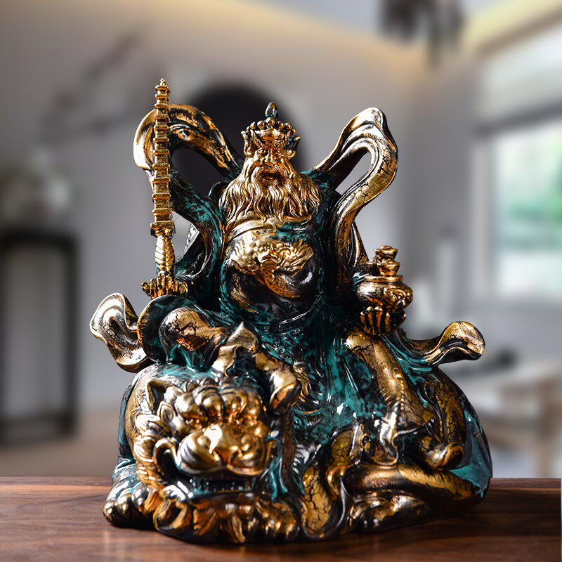 Ink-dyeing and fragrant Zhao Gong-Ming chaeity riding a tiger like a martial arts god like a memorial hall for the opening of the living room of the living room of the house