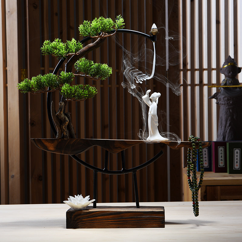 Creative Zen Office Modern Ceramic New Chinese Living Room Household Megalock Decorations Software Crafts