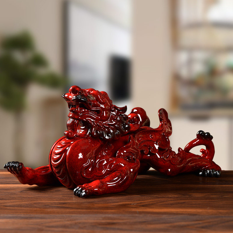 Ink-dyed Remain Ceramics Gifts and Gifts Property of the Swaying Pieces Office Desktop Pendulum of the Living Room Wine Cabinet Decorations