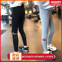 Girls wear leggings spring new baby foreign style long pants Childrens thin spring and autumn elastic small pants
