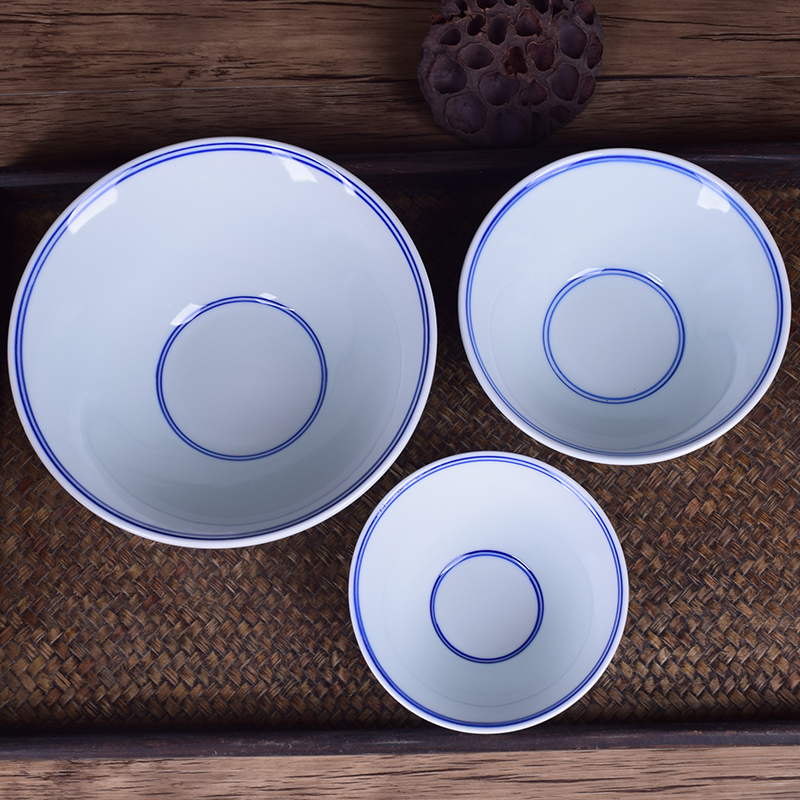 Thick blue customize jingdezhen blue and white porcelain ceramic prevent hot ltd. rainbow such use Chinese logo contracted hat) to use