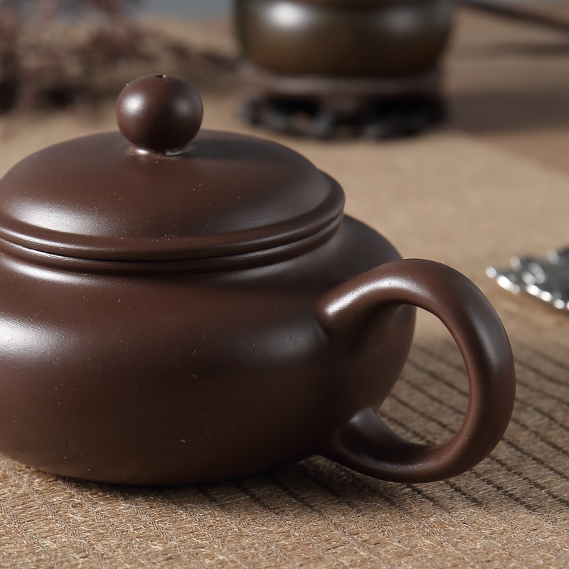 Yixing it high - capacity checking household dahongpao antique pot of large - sized kung fu tea set hand