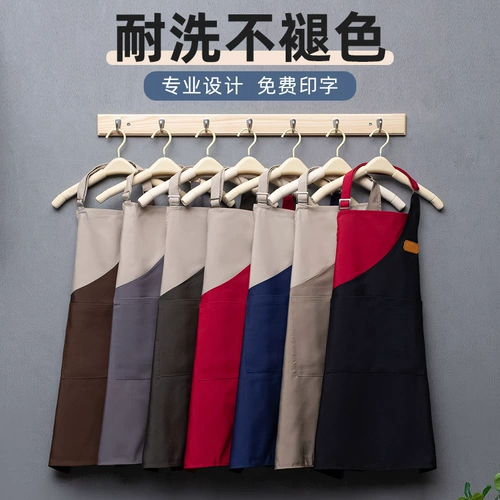 Водонепроницаемый масляный забор для печати ресторан кухня Hotpot Restaurant Special Canvas Encircling Workwear