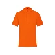Короткие рукава оранжевого топа [ZC-1902 Стоящий воротник твердый цвет]