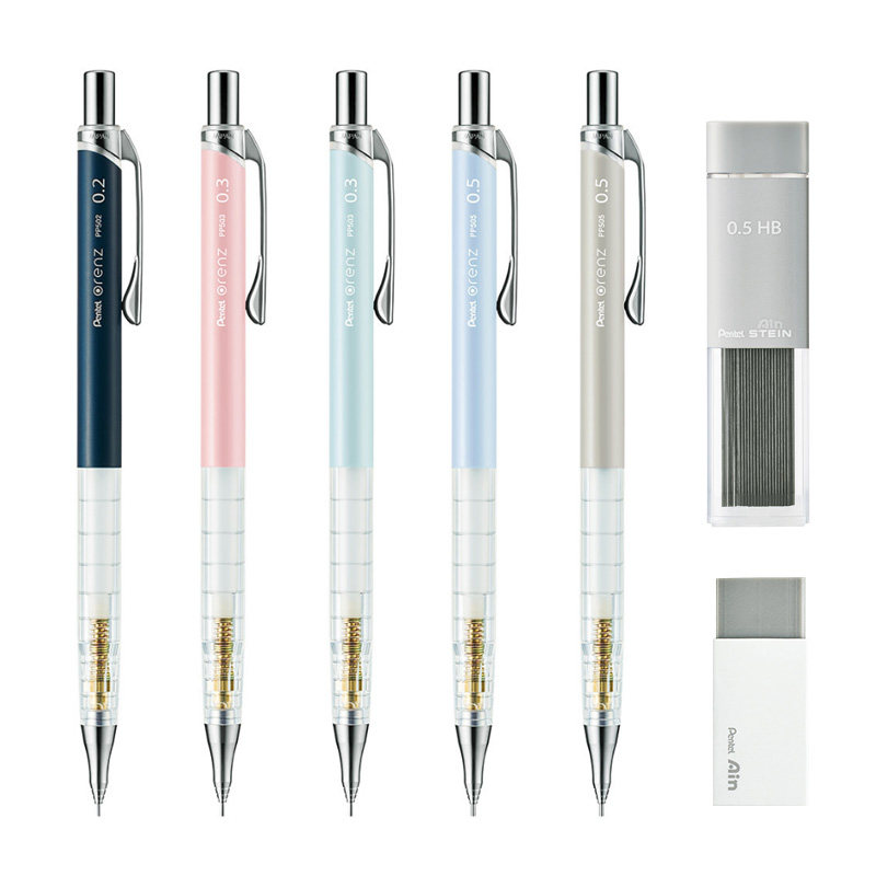 Japanese Pentel sent Renz Automatic Pencil 0 2 Pole fine pencil painting hand painting design low center of gravity