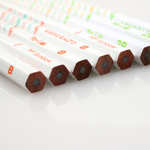 Japanese Dragonfly hexagonal wooden pencil guide grip pen pattern pencil calligraphy pen 12 sets