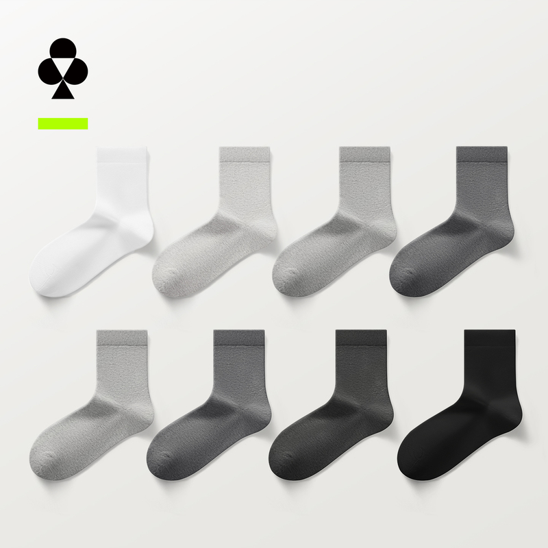 【Pure Cotton Business】Yokesock Men's Mid-Calf Socks 100% Cotton Socks Black Ankle Socks Spring and Autumn Breathable Boat Socks 【Pure Cotton Business】Yokesock Men's Mid-Calf Socks 100% Cotton Socks Black Ankle Socks Spring and Autumn Breathable Boat Socks