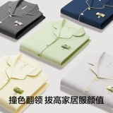 有棵树 Хлопковая пижама для влюбленных, летние шорты, тонкий комплект, короткий рукав