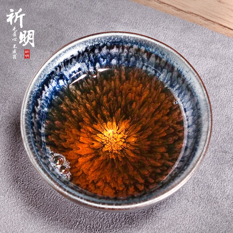Pray for the Hundred Flowers Built ceramic Gongfu Tea Cup Home Tea Master's cup Single cup of tea with a single day of tea