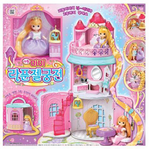 South Korea Imports Mimiworld Long Hair Castle Group Children Posing As Family Wine Girl Toys Eva Va House Villa Game