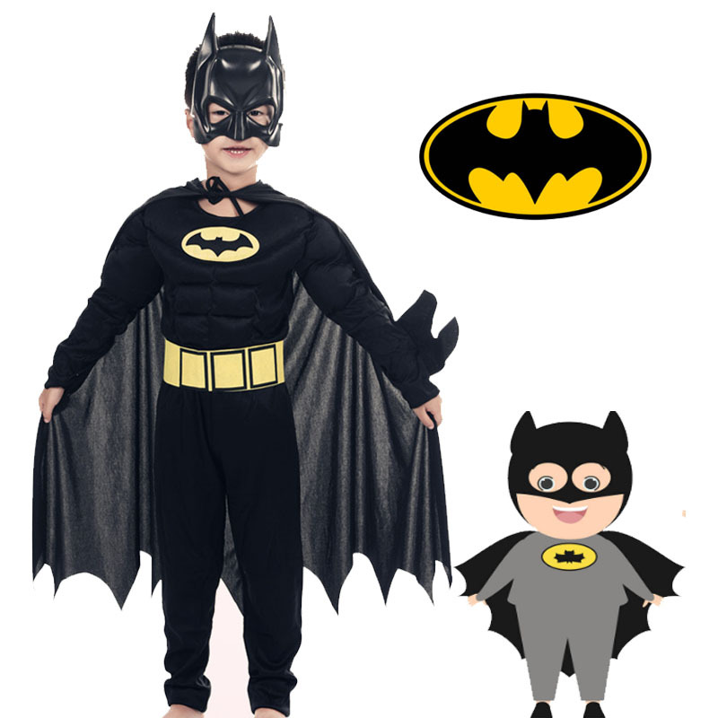 Children's Batman Cosplay Halloween Batman Justice League Masquerade Party Children's Day Costumes Children's Batman Cosplay Halloween Batman Justice League Masquerade Party Children's Day Costumes