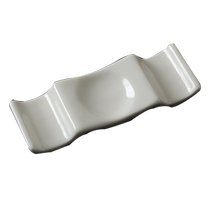 Bone china double gold-rimmed chopstick holder ceramic double chopstick holder spoon holder storage hotel double stand can be customized