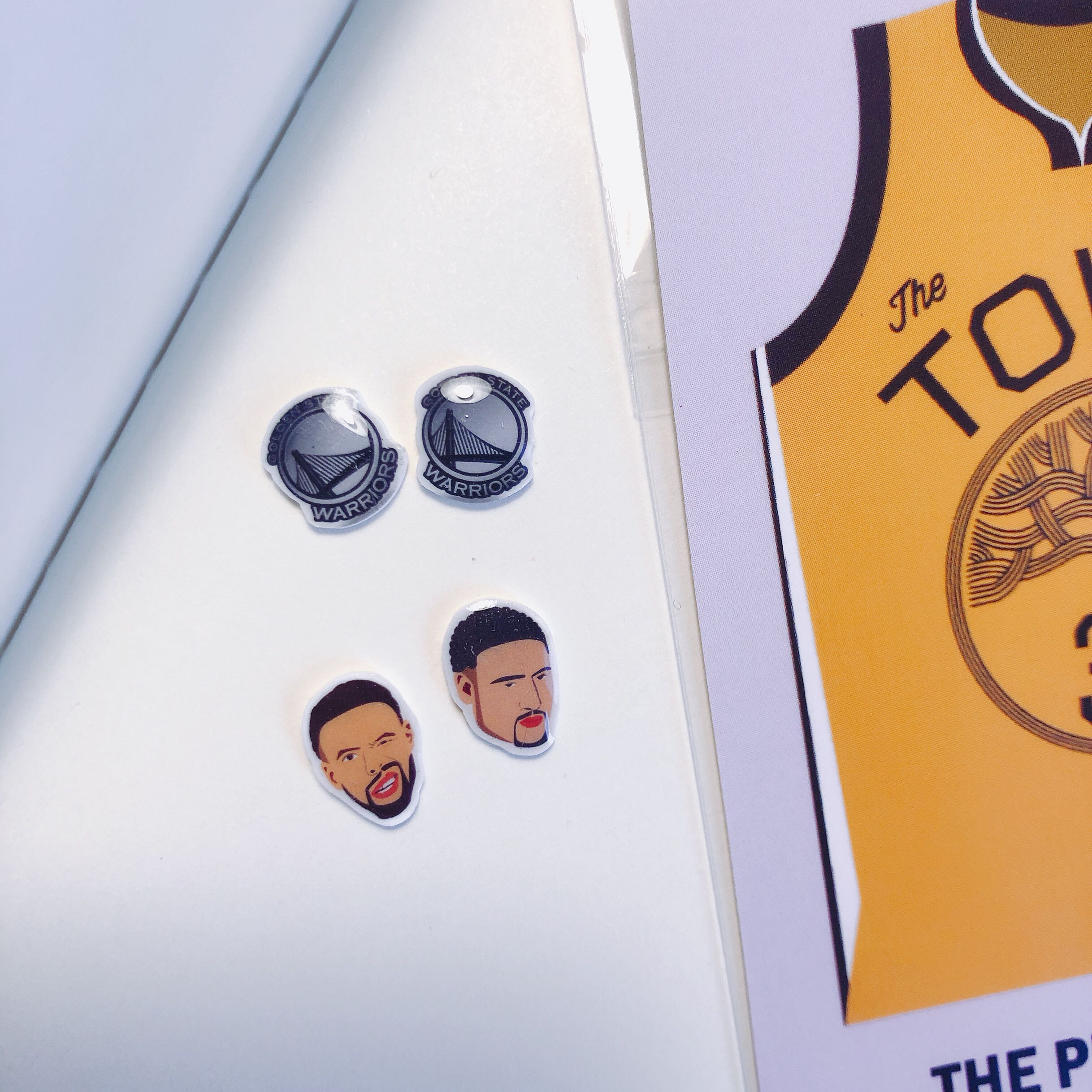 Warriors Elemental ³ courile courile nails water Flowers in pure silver earbuds Ears Warrior Warriors LOGO