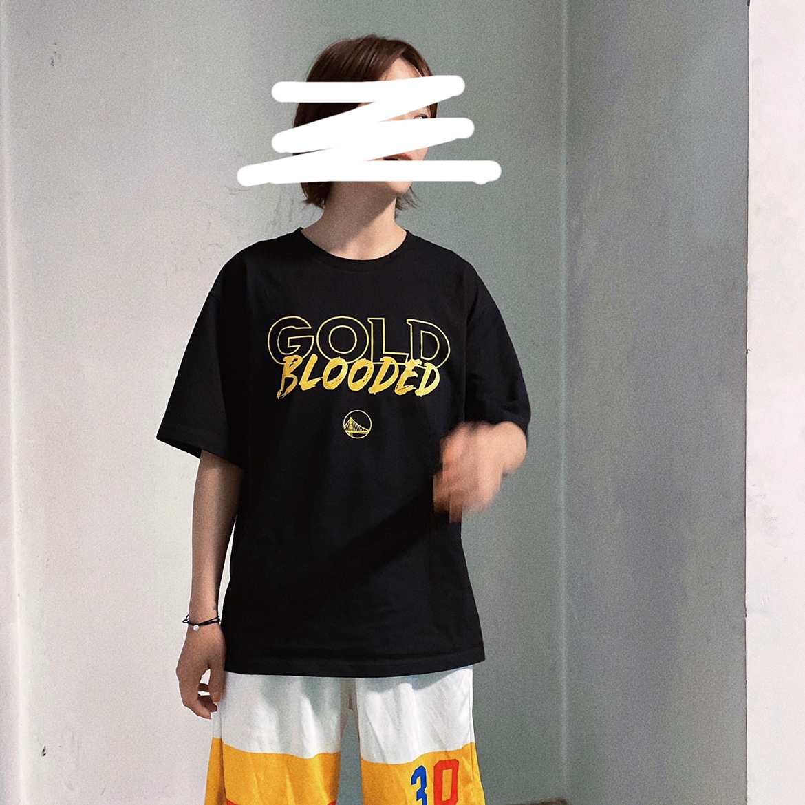 2021-22 playoffs home field pure cotton T-shirt Curry Thompson basketball short sleeve gold blooded