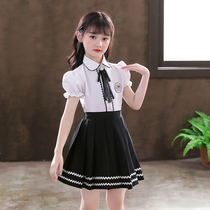 Girls Academy Style Set Two Piece Childrens Dress Girls Summer Princess Dress Super Ocean Skirt jk Uniform