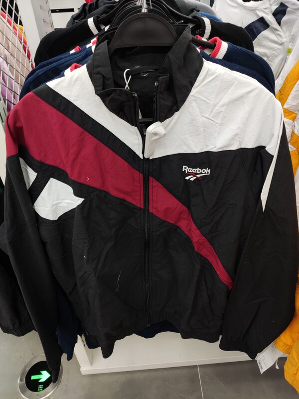 Reebok Men's Retro Large Logo Sports Casual Jacket Dz6266 Bk5095 Ec5780