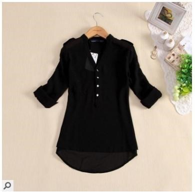 2016 summer women fashion loose blouse chiffon t-shirts tops