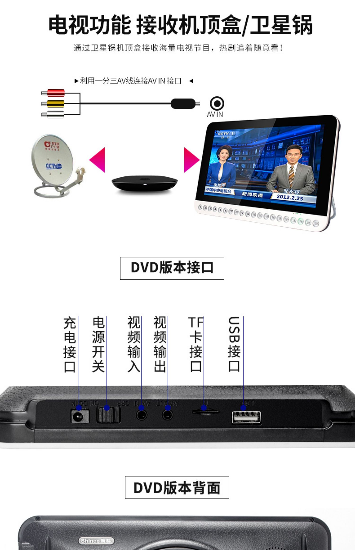 hộp phát wifi Xinke máy hát kịch già xem thẻ máy cầm tay sạc radio nghe ông già mạng mới WiFi nhỏ TV HD nhảy vuông đa chức năng - Trình phát TV thông minh củ phát wifi bằng sim