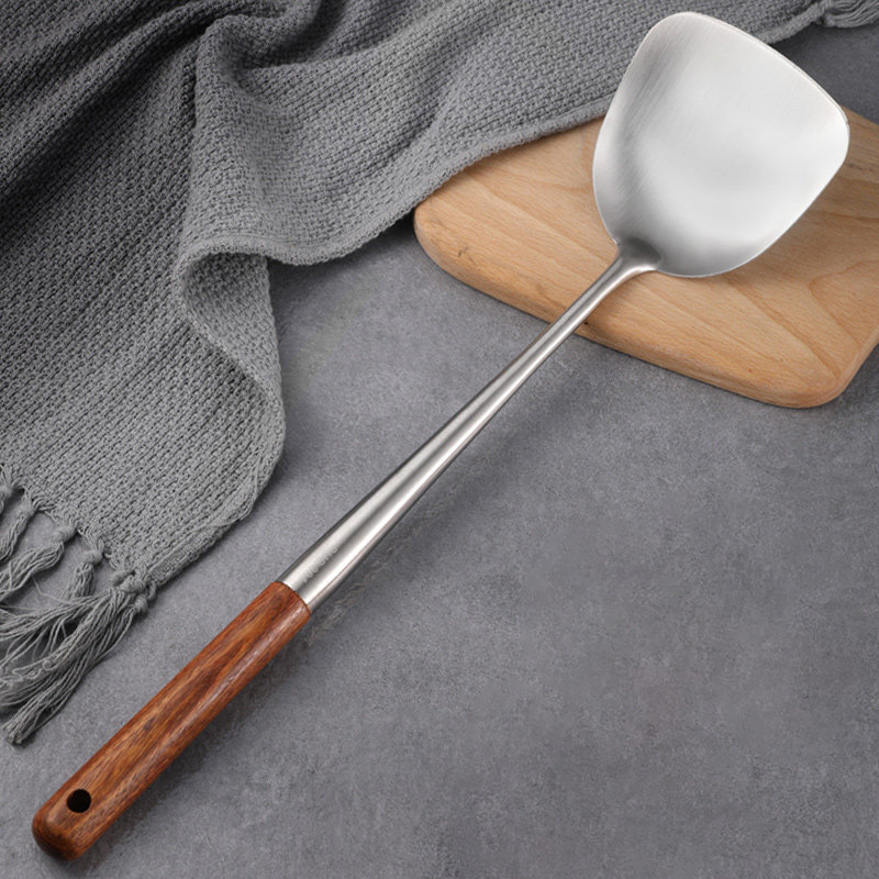 304 stainless steel pot spatula stir-fry spatula long handle kitchen chef special stir-fry spoon soup spoon household kitchenware set