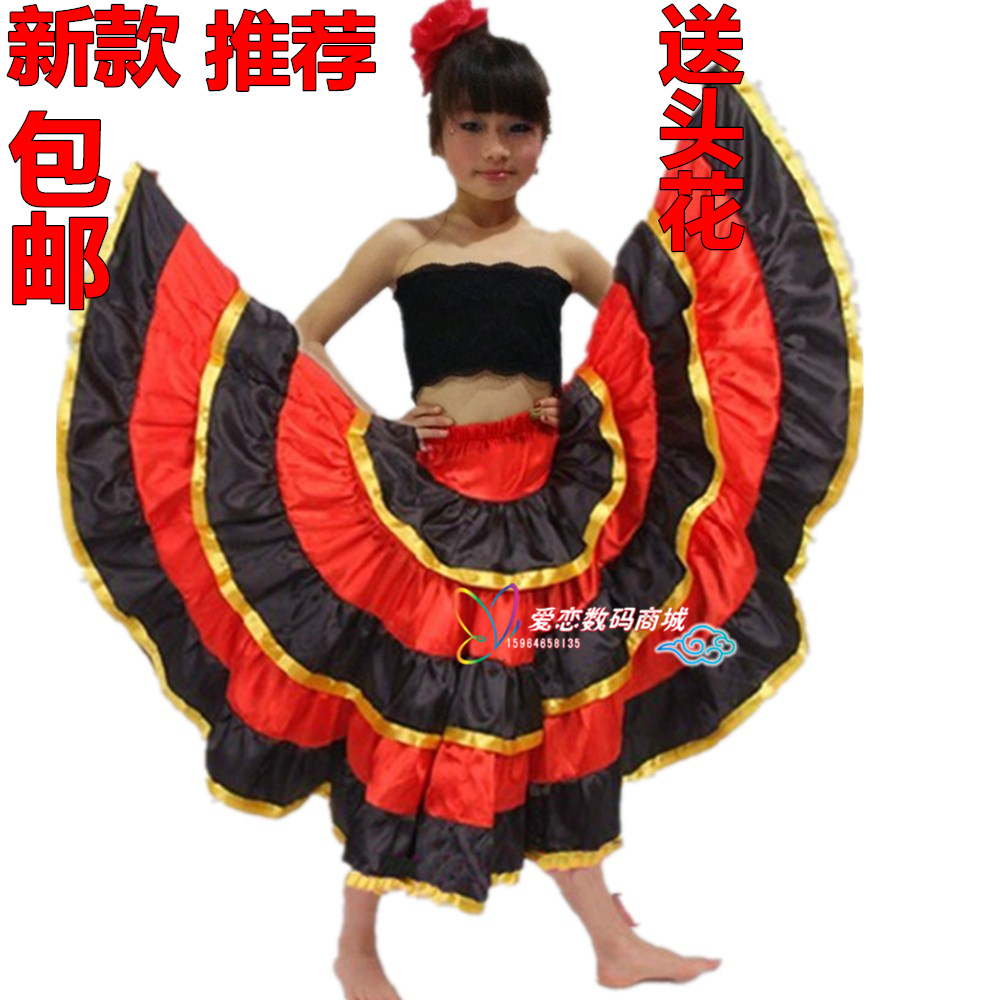 Ngày thiếu nhi Trang phục biểu diễn thiếu nhi Tây Ban Nha Trang phục khiêu vũ Tây Ban Nha Trang phục múa lớn thời trang trẻ em