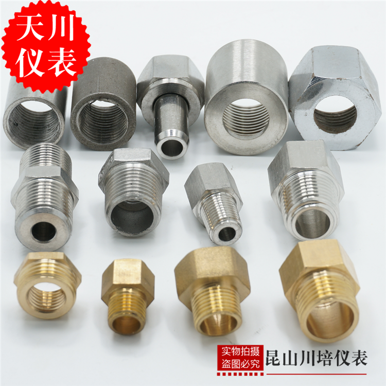 大小压力表接头补芯M14*1.5M20*1.5焊接丝M27*2螺纹对丝2分4分3分