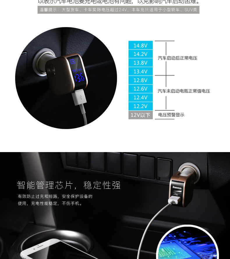 chargeur BASEUS 3A - Ref 1301752 Image 11