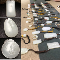 Hetian Jade pendant Male Guanyin Buddha Pixiu safe buckle Gourd Ruyi lock Twelve Zodiac female natural sheep fat jade