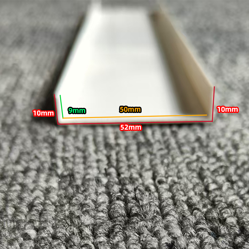 White U-Shaped Partition Groove Pvc Edging Strip Wall Groove Molding Strip Ceiling Partition Strip Plastic Groove Decorative Strip