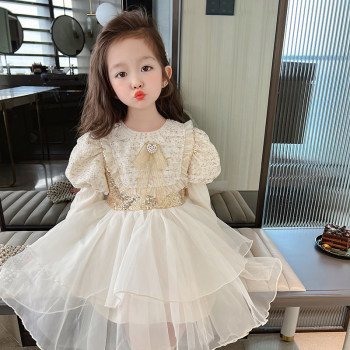 Lolita girls princess dress 2023 new baby girl spring and autumn dress spring skirt spring children's dress